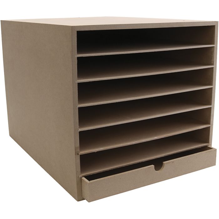 Paper Storage Unit, H: 32 cm, D. 45 cm, W: 32 cm, A3, 1 pc