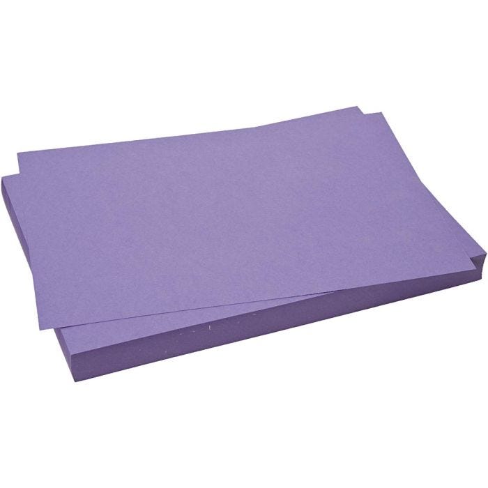 Card, sheet 50x70 cm, 270 g, purple, 10 sheet/ 1 pack