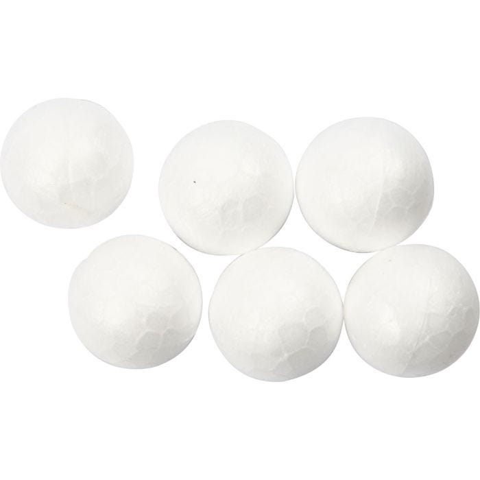 Polystyrene Balls, dia. 1,5 cm, white, 200 pc/ 1 pack