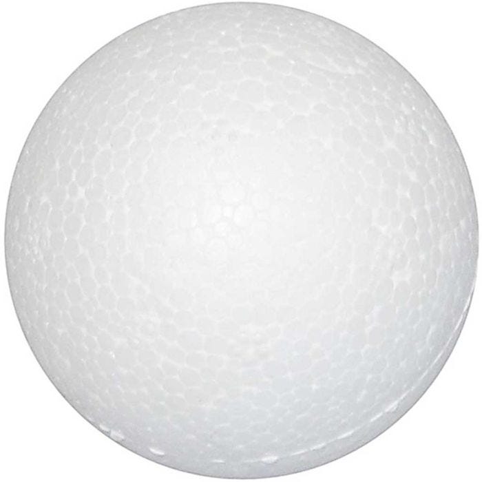 Polystyrene Balls, dia. 3 cm, white, 100 pc/ 1 pack