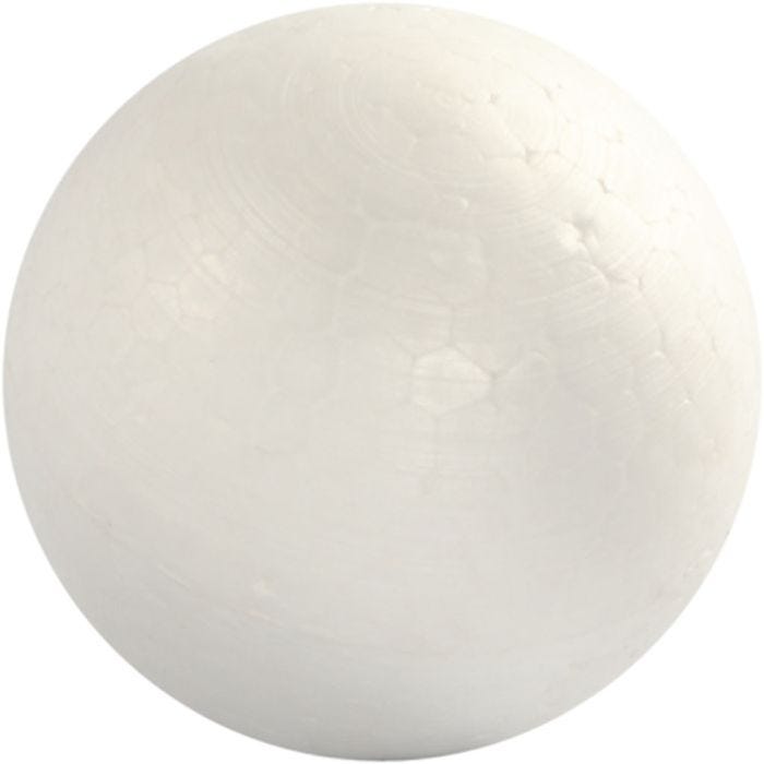 Polystyrene Balls, dia. 6 cm, white, 5pc/ 1 pack