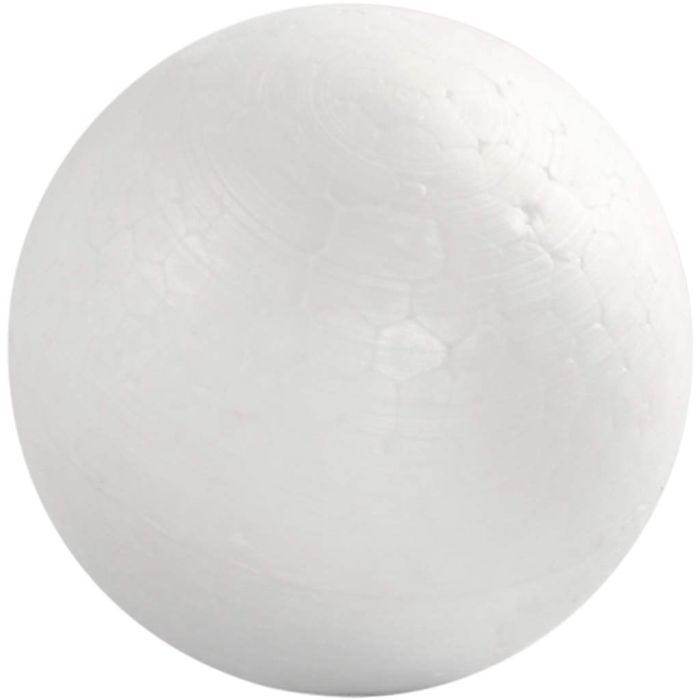 Polystyrene Balls, dia. 6 cm, white, 50 pc/ 1 pack