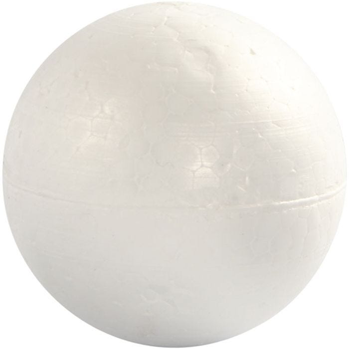 Polystyrene Balls, dia. 10 cm, white, 5 pc/ 1 pack