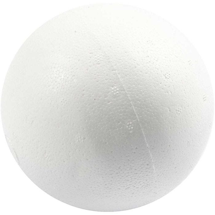 Polystyrene Balls, dia. 12 cm, white, 25 pc/ 1 bag