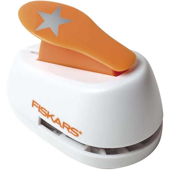 Lever Punch, star, dia. 25 mm, size M, 1 pc