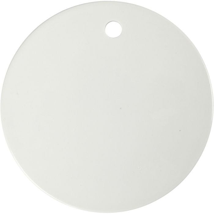 Ceramic Plate, 15 cm, 0,5 cm, white, 1 pc
