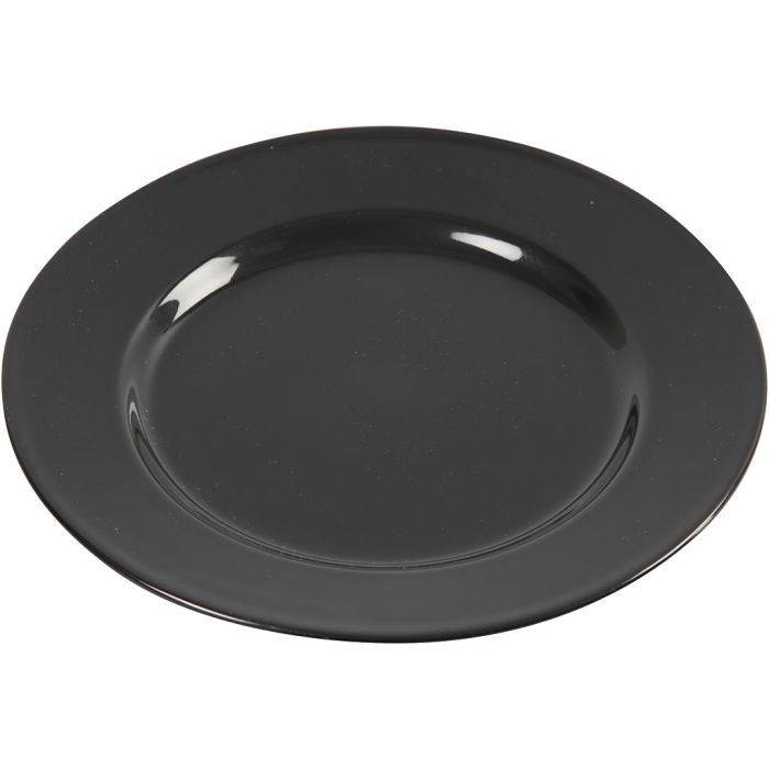 Side Plates, dia. 19 cm, black, 6 pc/ 1 pack