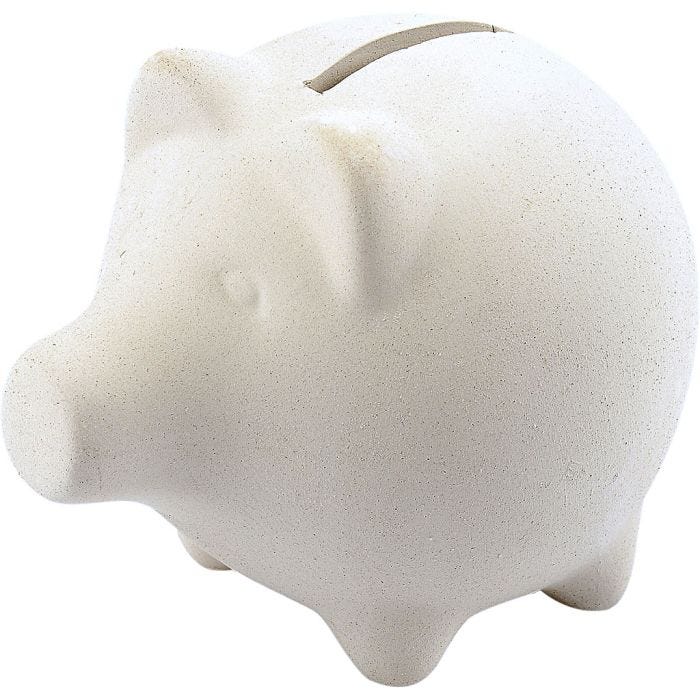 Piggy Bank, H: 9 cm, L: 11 cm, 10 pc/ 1 pack