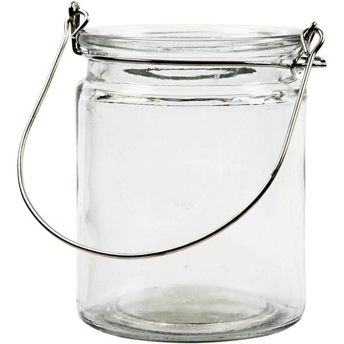 Lantern, H: 10 cm, dia. 7,6 cm, 2 pc/ 1 pack