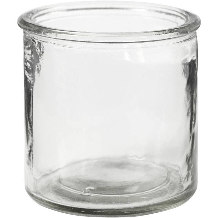 Tea Light Candle Holder, H: 7,8 cm, dia. 7,8 cm, 6pc/ 1 pack
