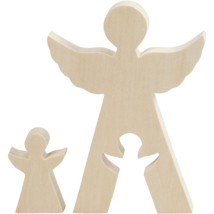2in1 Figure, angels, 7,8+20 cm, 2 cm, 4,5+14,3 cm, 1 set