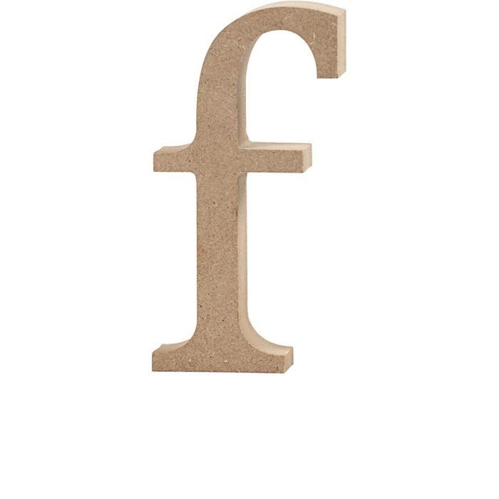 Letter, f, 13 cm, 2 cm, 1 pc