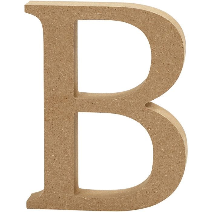 Letter, B, H: 13 cm, thickness 2 cm, 1 pc