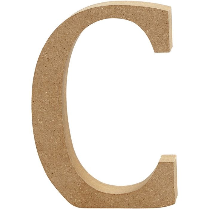 Letter, C, H: 13 cm, thickness 2 cm, 1 pc