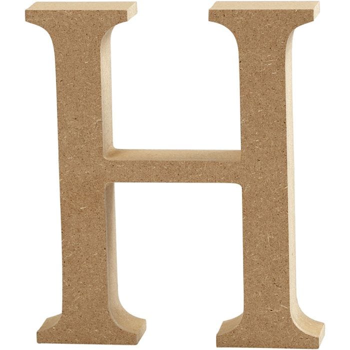 Letter, H, 13 cm, 2 cm, 1 pc