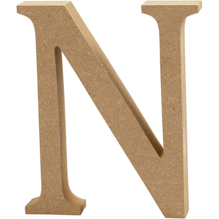 Letter, N, 13 cm, 2 cm, 1 pc