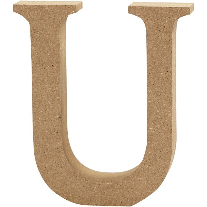 Letter, U, 13 cm, 2 cm, 1 pc