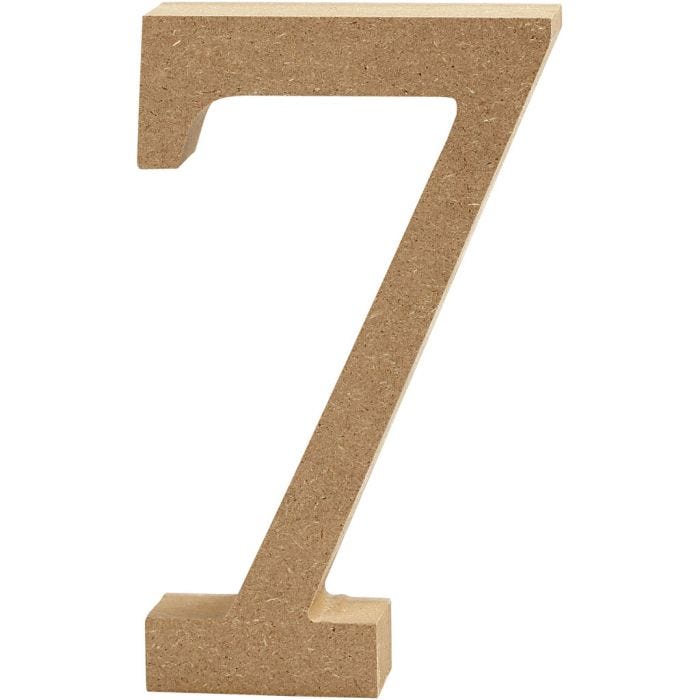 Number, 7, 13 cm, 2 cm, 1 pc
