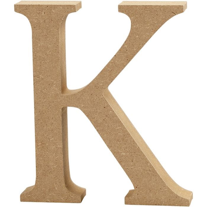 Letter, K, H: 8 cm, thickness 1,5 cm, 1 pc