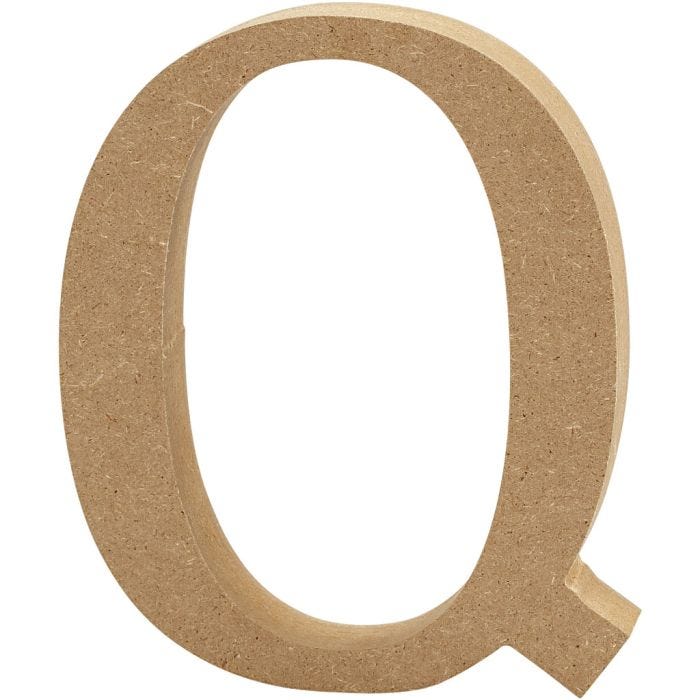 Letter, Q, 8 cm, 1,5 cm, 1 pc