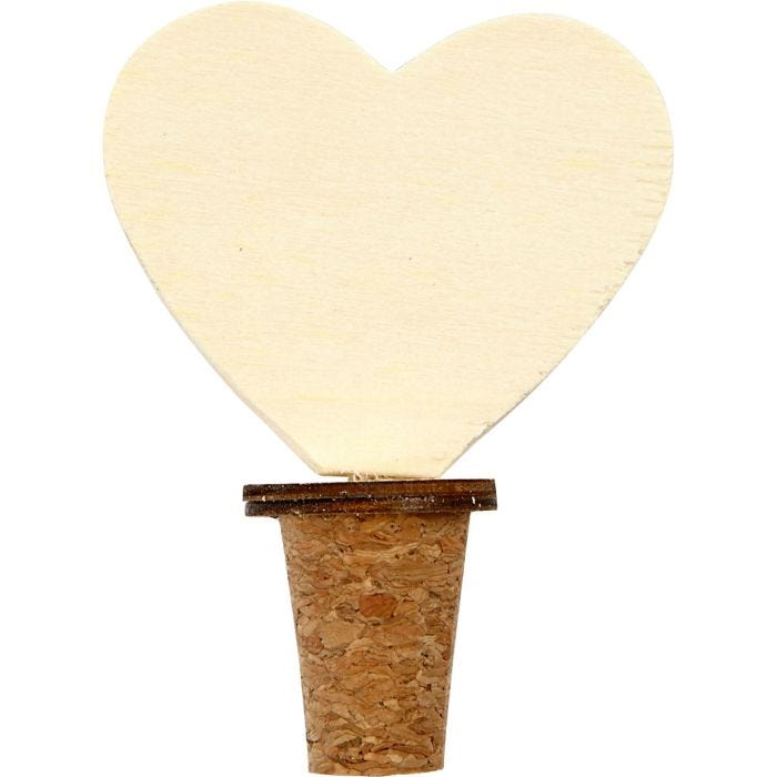 Bottle Stopper, H: 9 cm, dia. 15-20 mm, 12 pc/ 1 pack