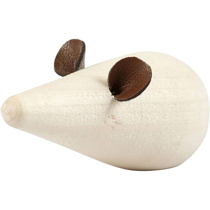 Mouse, L: 6,5 cm, dia. 3,5 cm, 2 pc/ 1 pack
