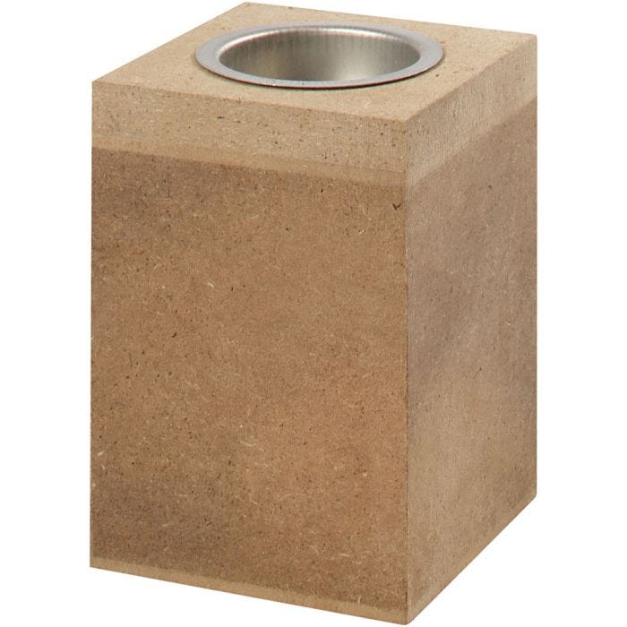 Tea Light Candle Holder, 10 cm, 7x7 cm, 1 pc
