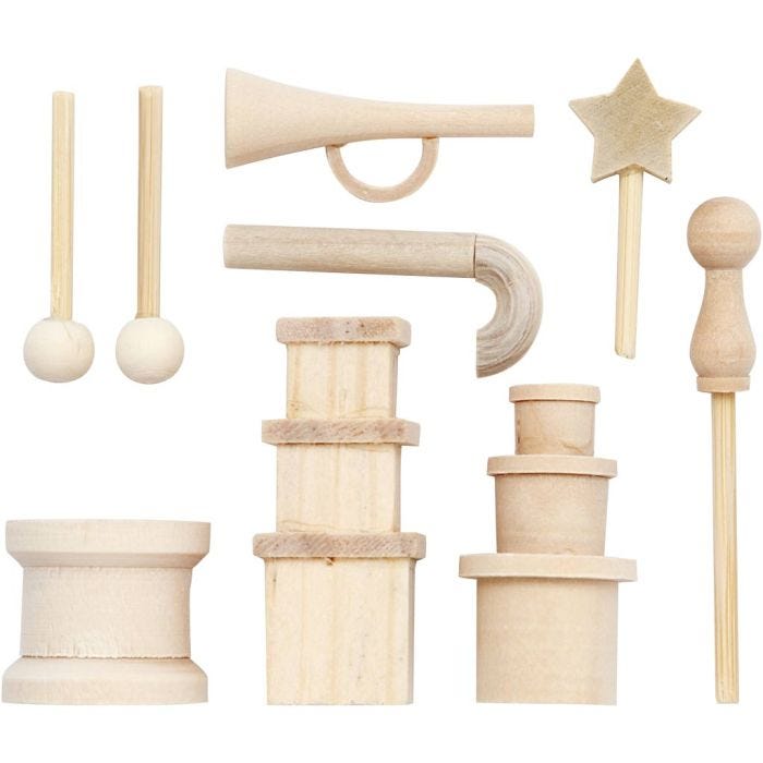 Small accessories, 2-5,5 cm, 1 pack
