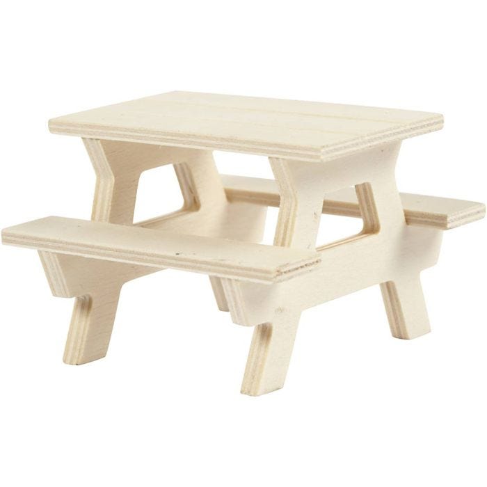 Picnic Bench, 5,5 cm, 8 cm, 1 pc