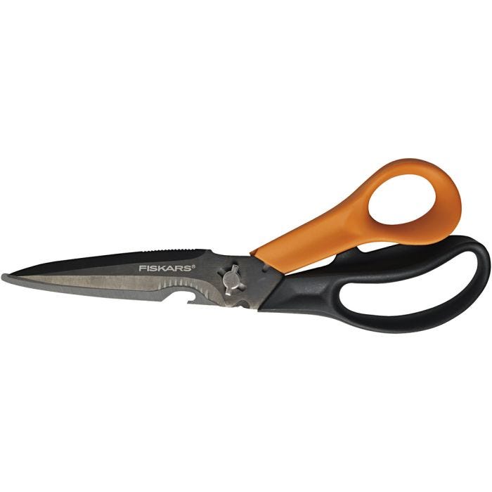 Fiskars Multifunctions Scissors, L: 23 cm, 1 pc