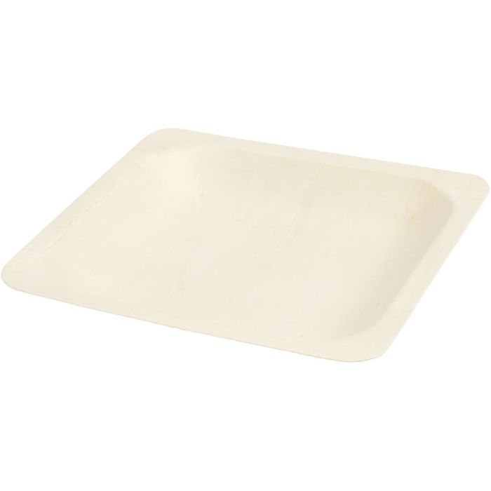 Plate, H: 2 cm, size 14x14 cm, 12 pc/ 1 pack