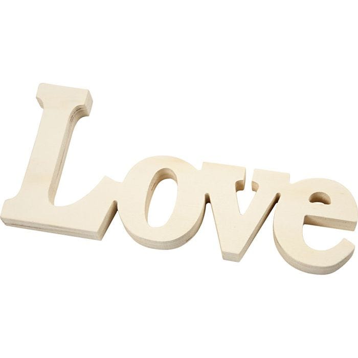 Decoration Word, 23x10 cm, 15 mm, 1 pc