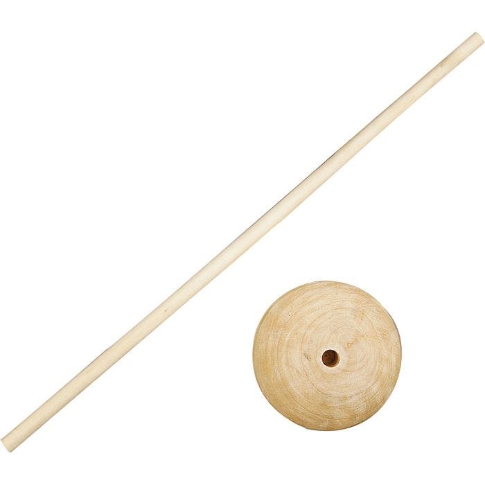 Stick with Foot, 30 cm, 6,5 cm, 8 mm, 5set/ 1 pack