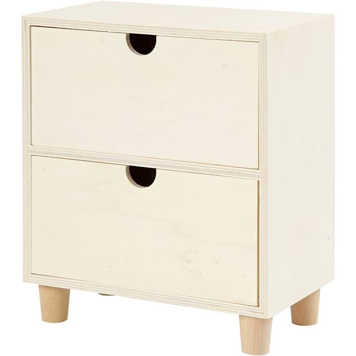 Chest of Drawers, H: 23 cm, D. 11,5 cm, W: 20 cm, 1 pc