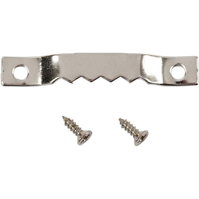 Bracket, size 5x40 mm, silver, 10 pc/ 1 pack
