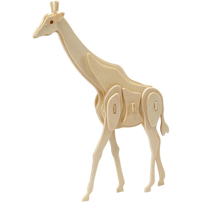 3D Construction figure, giraffe, 20x4,2x25 cm, 1 pc