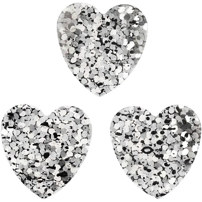 Sequins, 15 mm, silver, 10g/ 1 pack