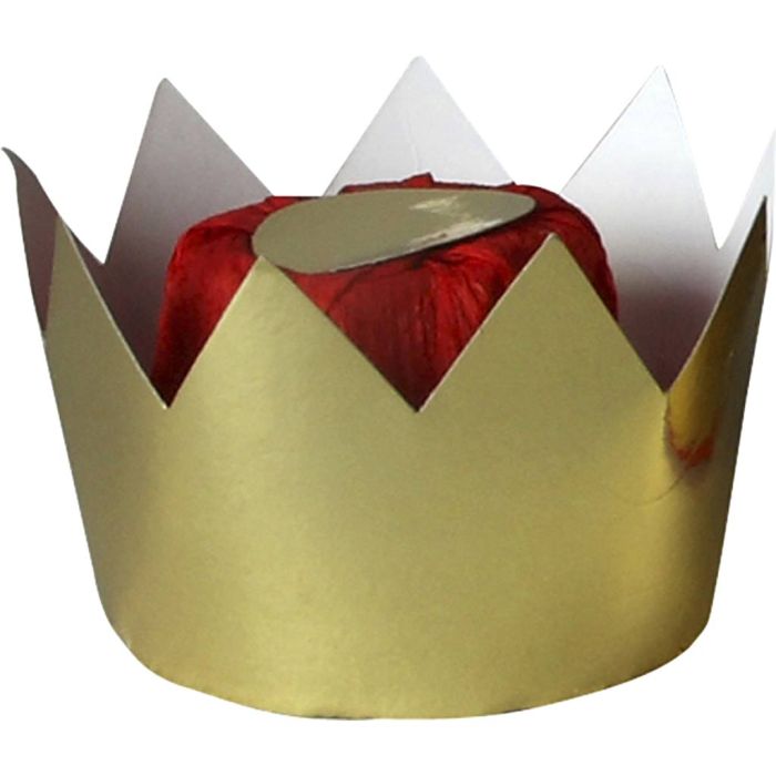 Queen's Crown, H: 7 cm, dia. 9 cm, gold, 1 pc