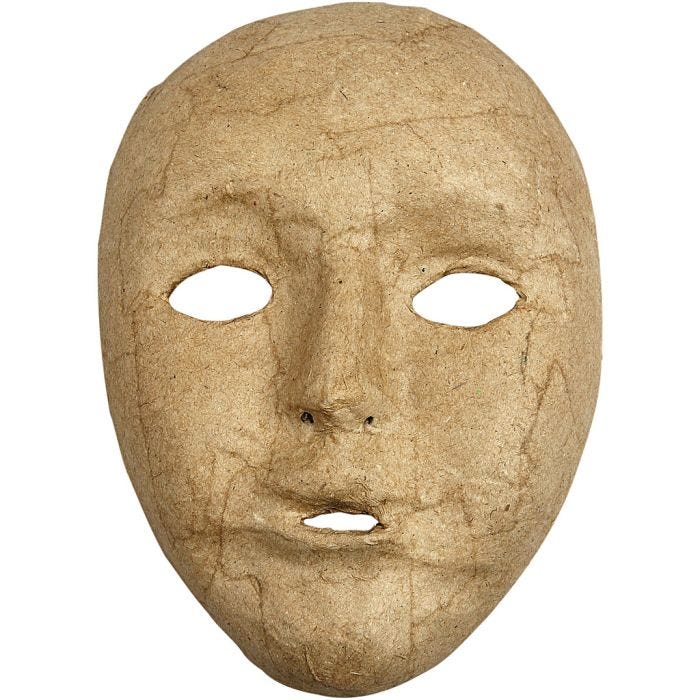 Full Face Mask, 17,5 cm, 12,5 cm, 1 pc