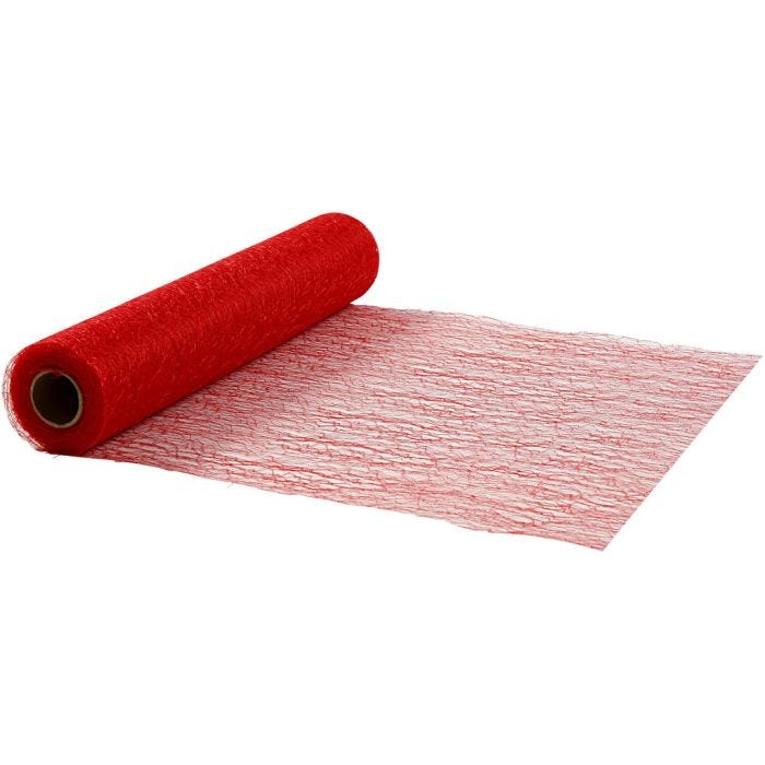 Table runner, W: 30 cm, red, 10m/ 1 roll