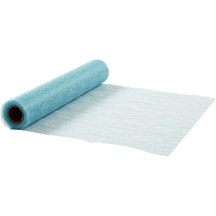 Table runner, W: 30 cm, turquoise, 10 m/ 1 roll