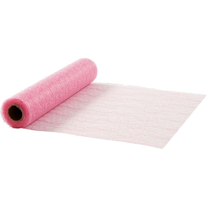 Table runner, W: 30 cm, light red, 10 m/ 1 roll