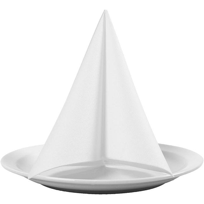 Table Napkins, size 40x40 cm, 60 g, white, 20pc/ 1 pack