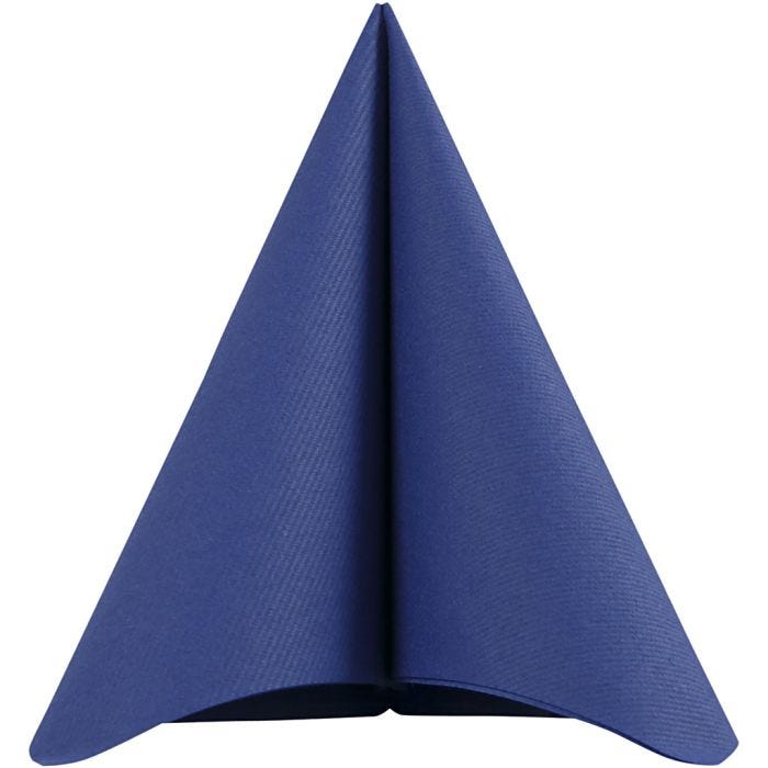 Table Napkins, size 40x40 cm, 60 g, dark blue, 20pc/ 1 pack