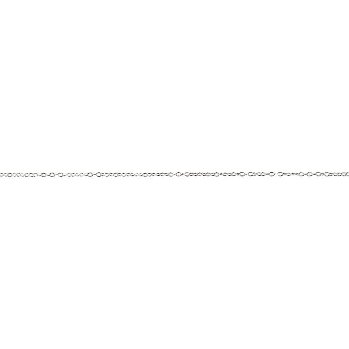 Chain, W: 2 mm, silver-plated, 20 m/ 1 pc