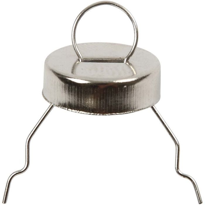 Hanging Ornaments, 13 mm, 5 mm, silver, 25pc/ 1 pack