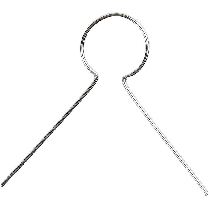 Hanging Ornaments, L: 22 mm, hole size 8 mm, silver-plated, 50 pc/ 1 pack