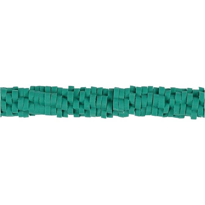 Clay Beads, dia. 5-6 mm, hole size 2 mm, turquoise, 145 pc/ 1 pack