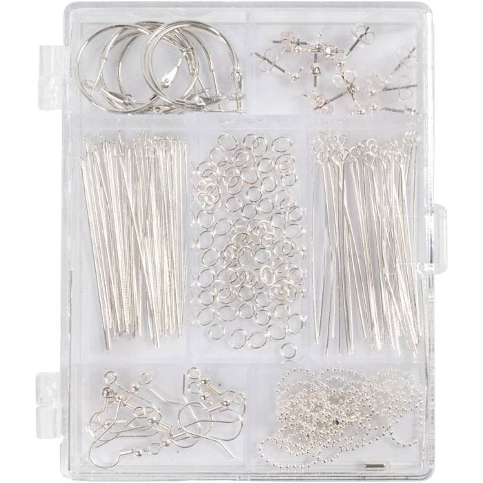 Jewellery Starter Kit, silver-plated, 1 set