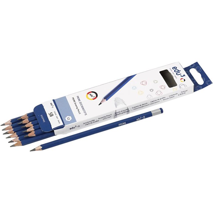 edu Drawing Pencil, 5B, 12 pc/ 1 pack